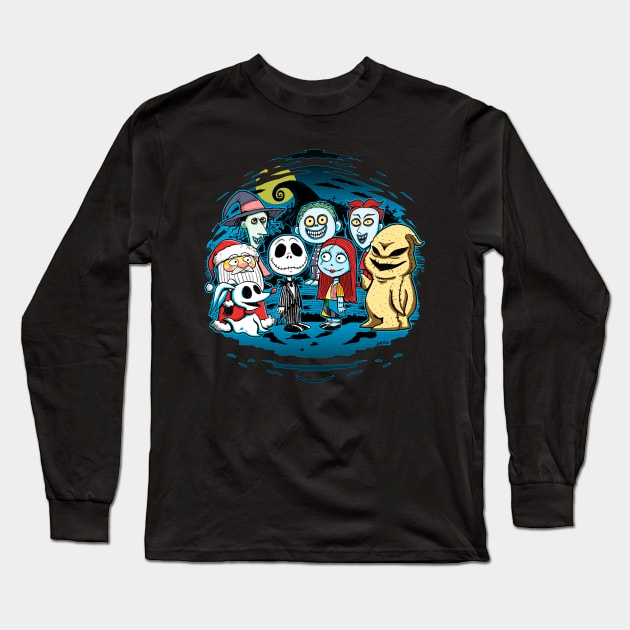 Halloween Friends Long Sleeve T-Shirt by Andriu